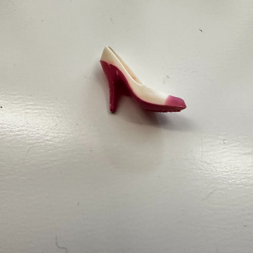 Vintage Super Star Barbie Day to Night White Pink High Heel Pump 83 Replacement